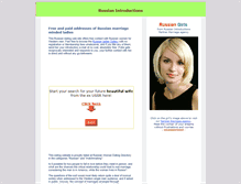 Tablet Screenshot of meetrussianwomen.net